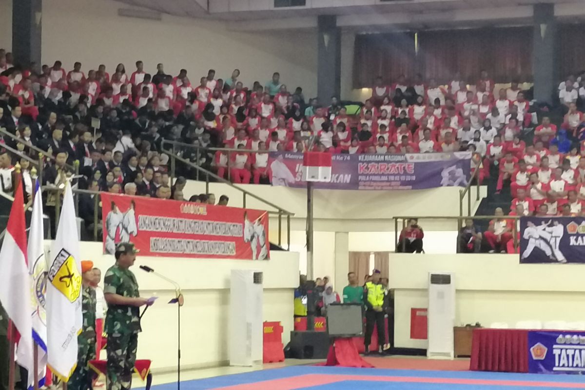 Sebanyak 1.066 atlet ikuti Kejurnas Karate Piala Panglima TNI