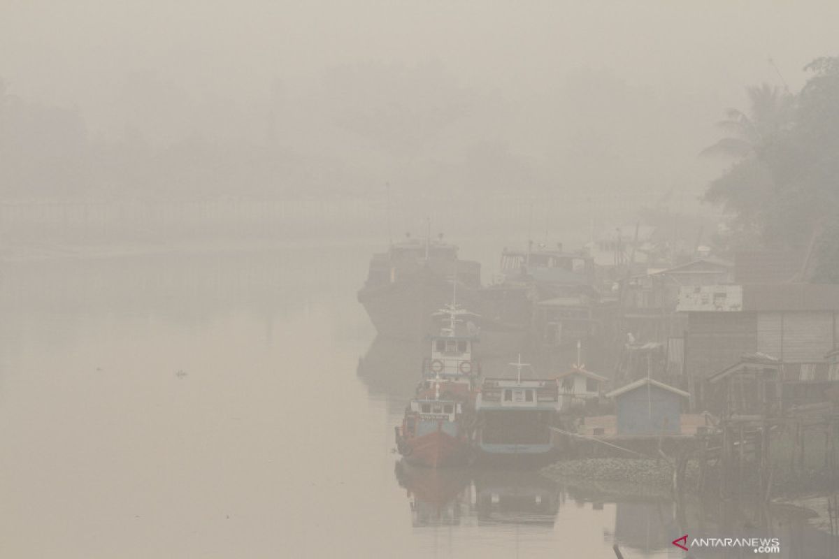 Presidential plane lands smoothly at haze-shrouded Riau airport