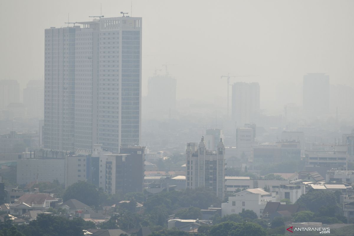 Kualitas udara Jakarta tidak sehat Sabtu pagi