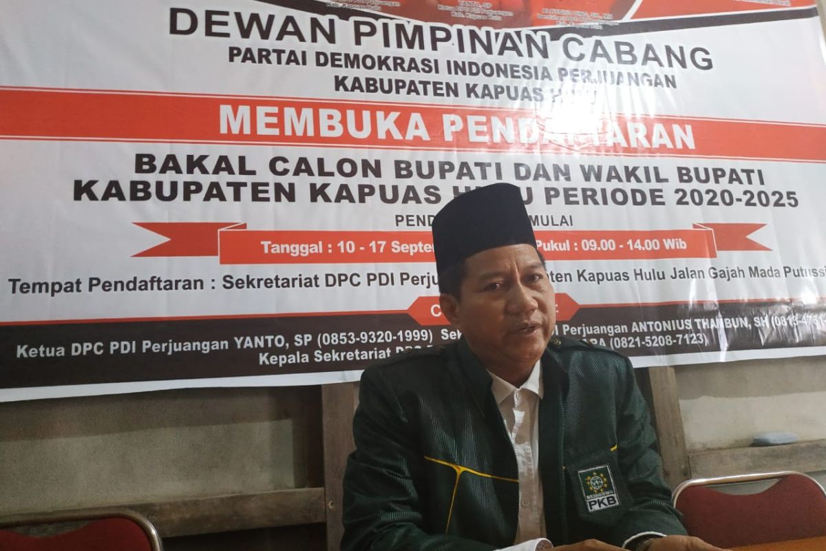 Ketua PKB Kapus Hulu daftar ke PDIP untuk pilkada 2020