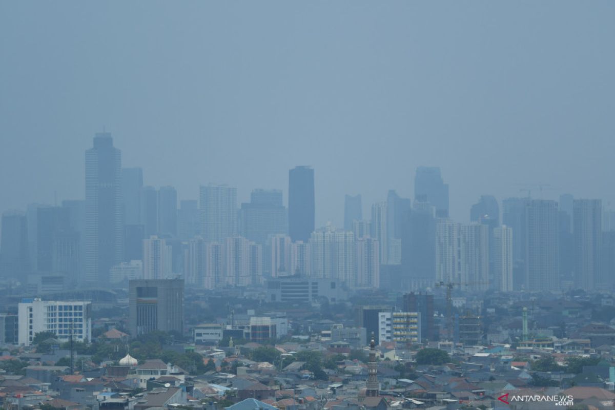 Jakarta jadi kota terpolusi ketiga di dunia Senin pagi ini