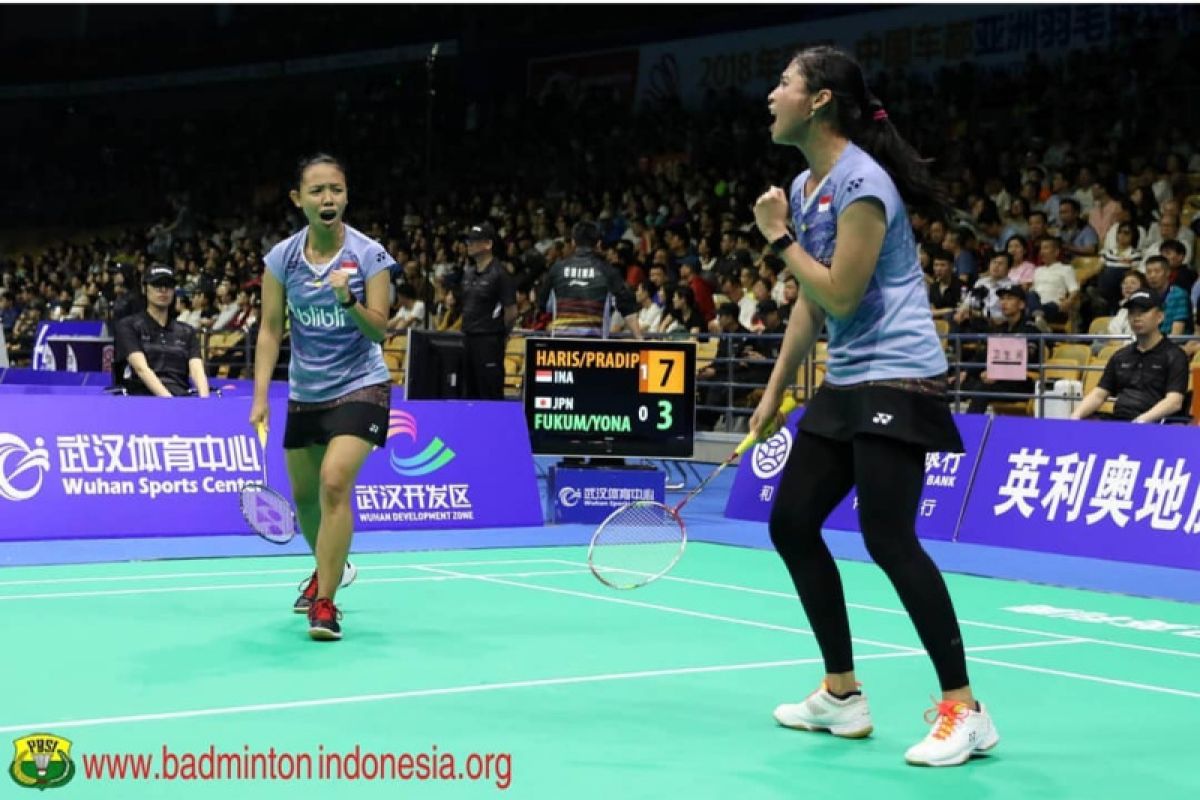 Kalahkan pasangan Jepang, Della/Rizki melaju ke final Vietnam Open 2019