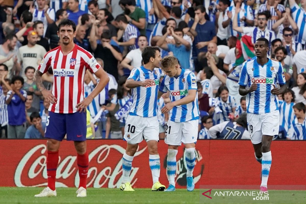 Atletico Madrid terperosok dengan menelan kekalahan di markas Sociedad