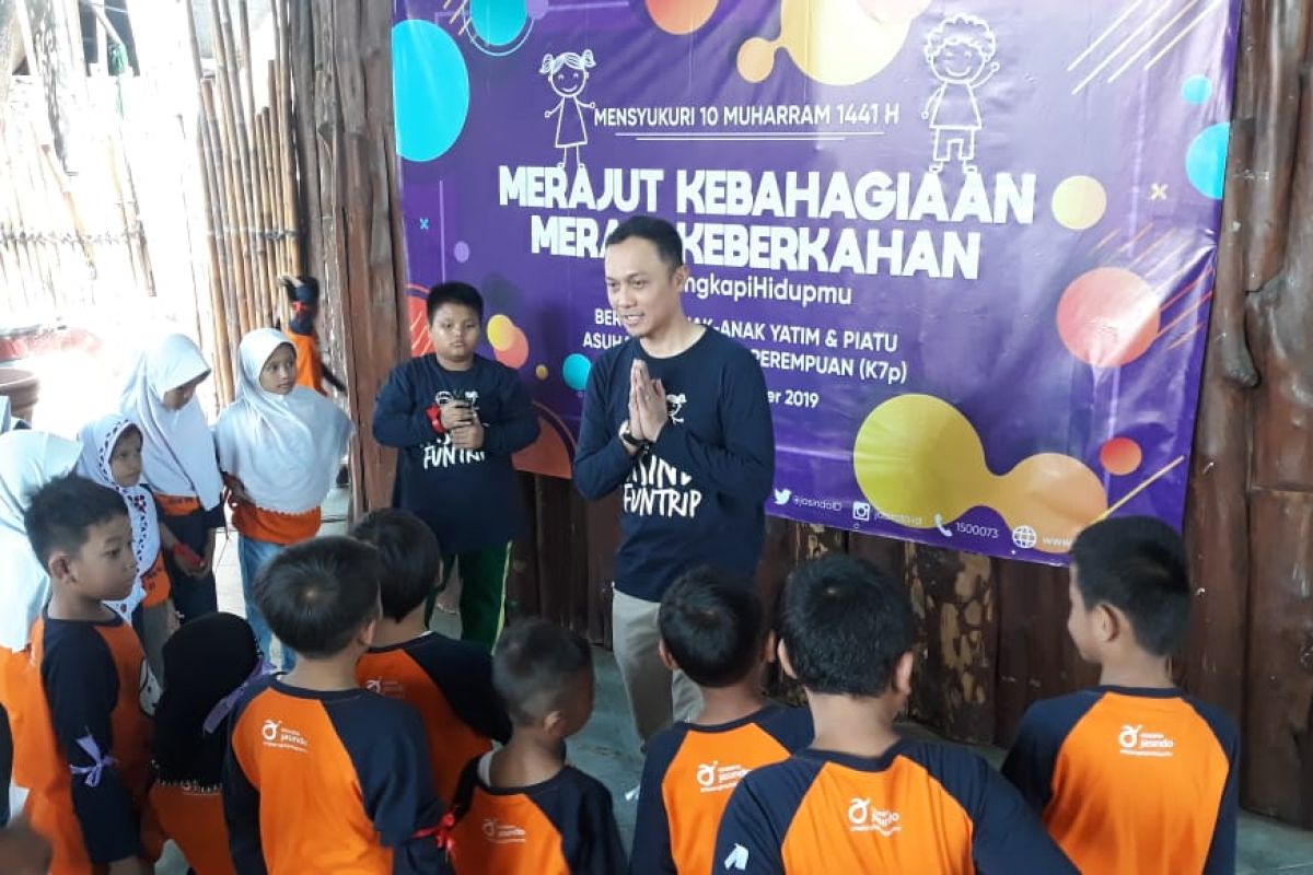 Lebaran anak yatim, Jasindo edukasi kelestarian laut ke 200 anak yatim