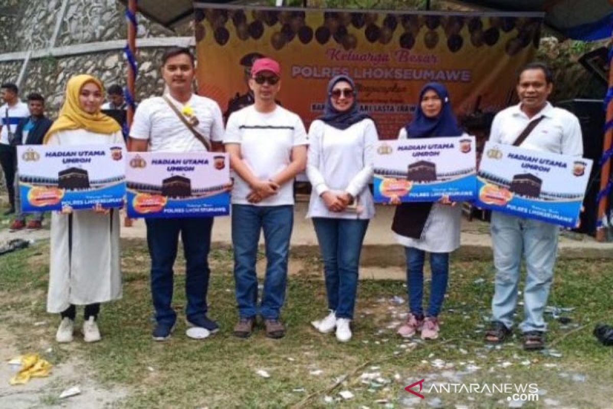 Polres Lhokseumawe gelar family gathering berhadiah Umroh