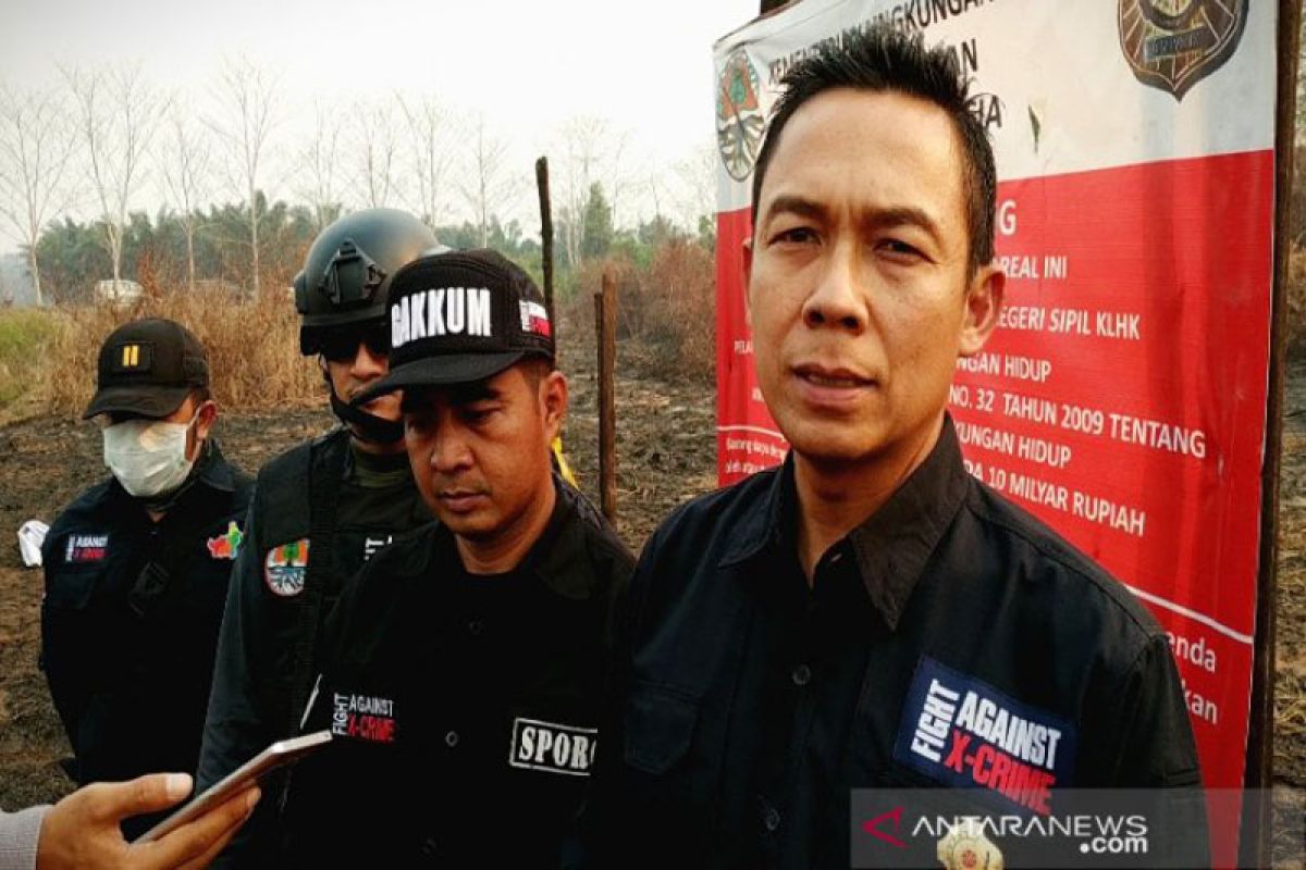Lokasi kebakaran lahan perusahaan di  Kalteng disegel Kementerian LHK
