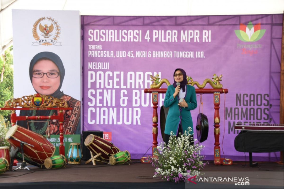 Pagelaran seni budaya Empat Pilar MPR semarak di Cianjur