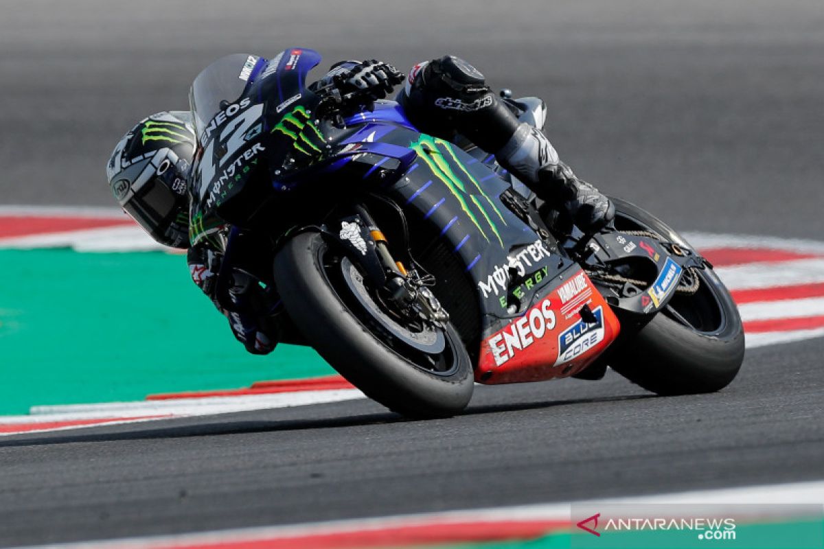 Daya cengkeram ban jadi alasan Vinales harus puas di peringkat tiga GP San Marino