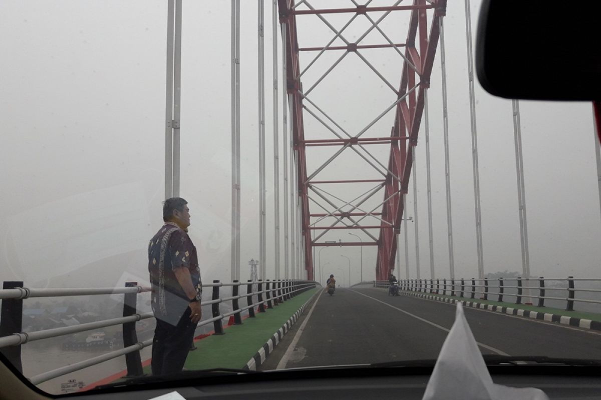 Arus lalu lintas Banjarmasin ke Marabahan terganggu kabut asap