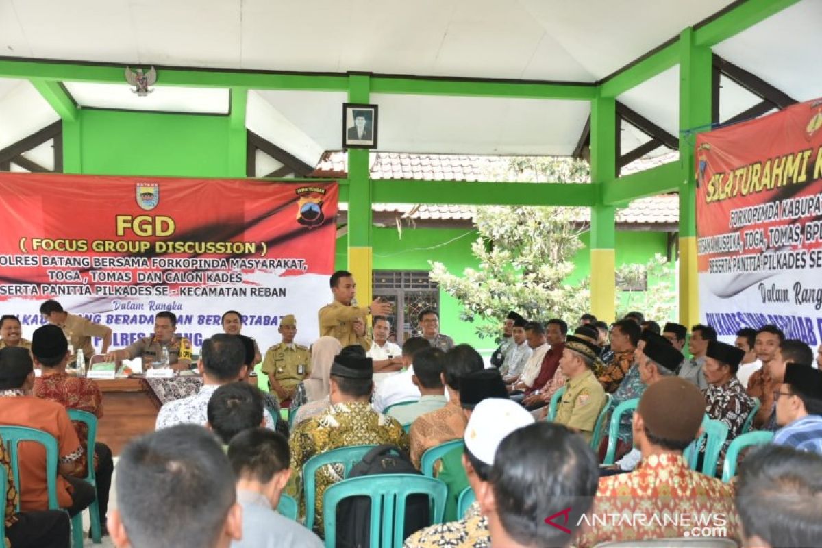 Belasan desa Batang deklarasikan pilkades tanpa praktik politik uang