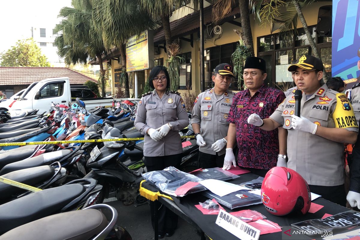 Polisi ungkap jaringan pencuri kendaraan bermotor di Kota Malang