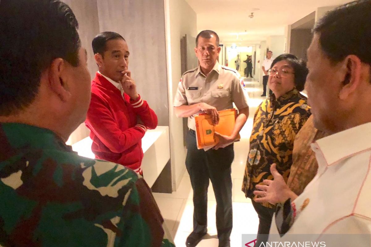 Presiden tinjau langsung pemadaman Karhutla di Pekanbaru pagi ini