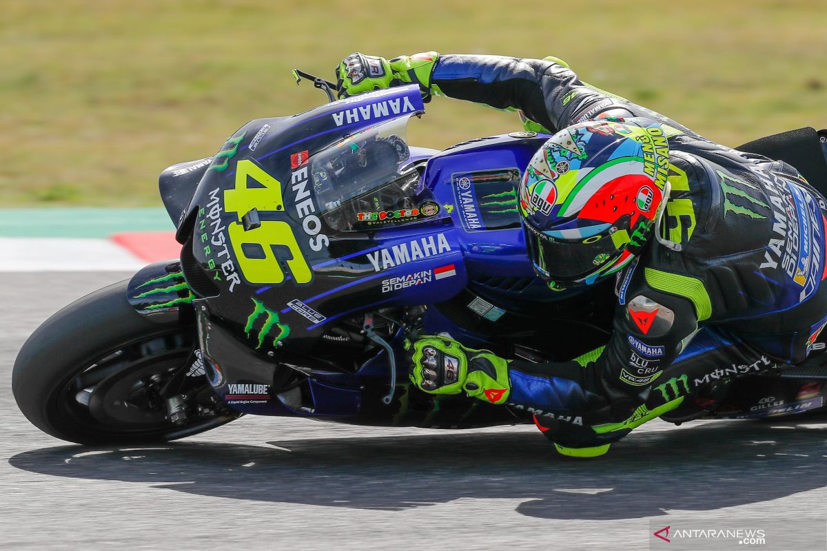 Defisit kecepatan, Rossi gagal rengkuh  podium di Misano