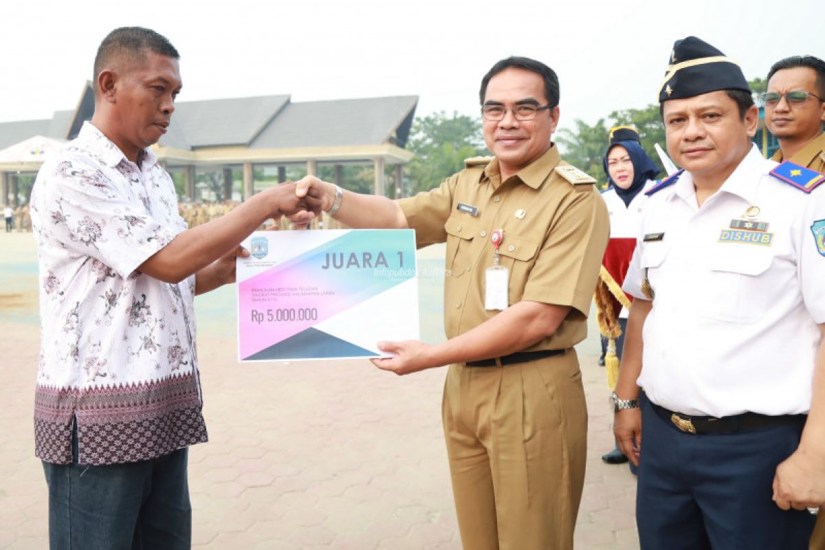 Diselimuti Kabut Asap, Upacara Harhubnas Berlangsung Khidmat