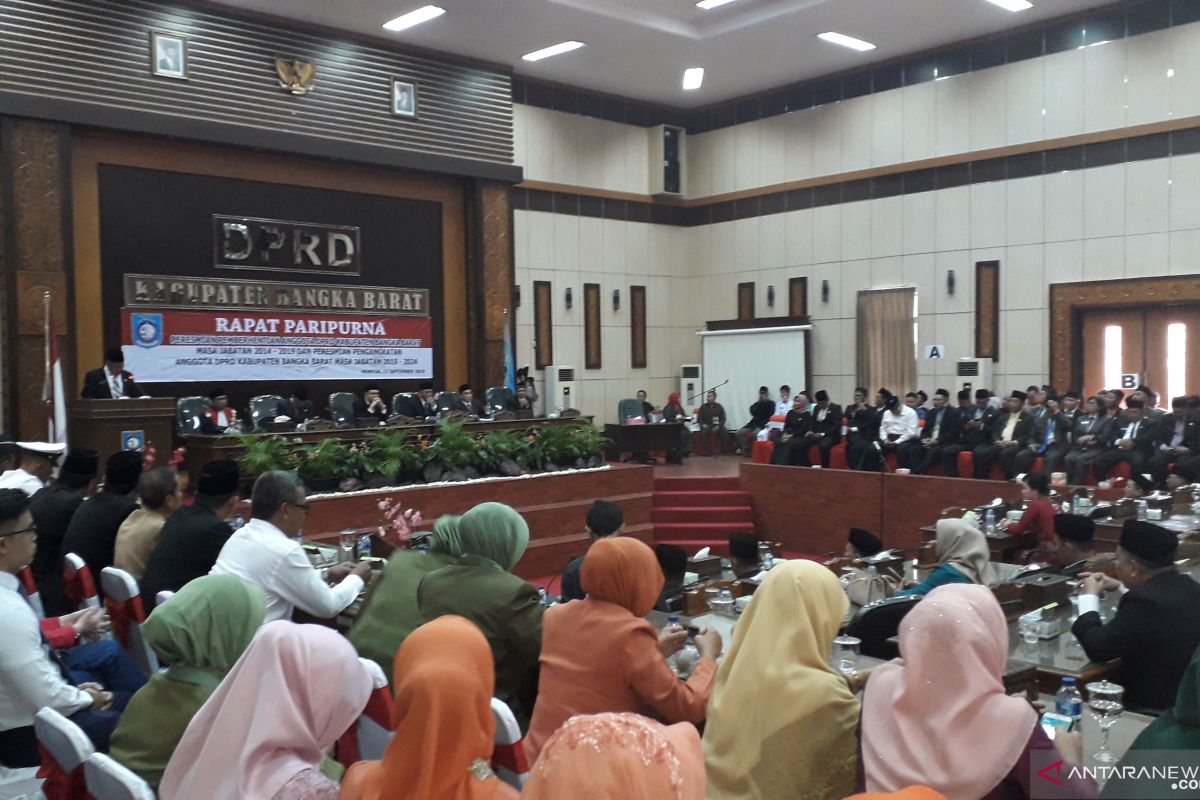 Bupati Bangka Barat ajak legislator baru kuatkan kerja sama bangun daerah