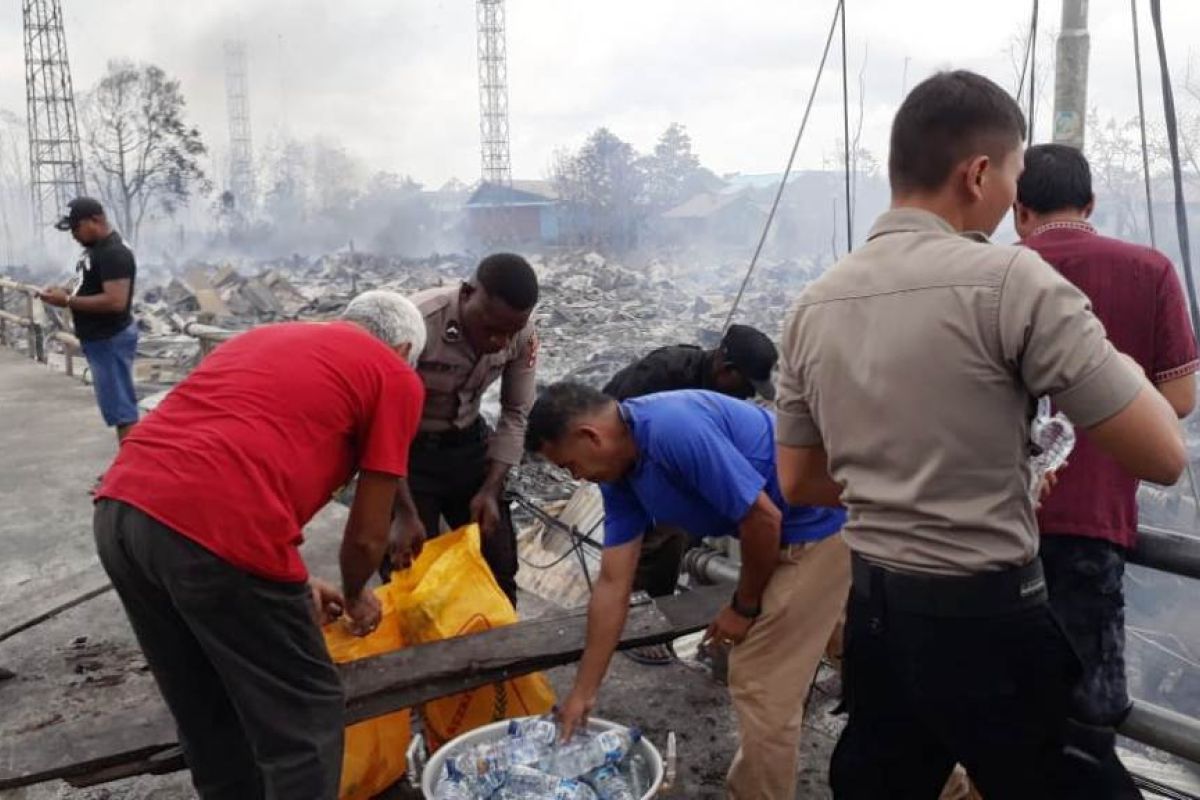 Polisi: Tiga orang korban luka-luka akibat kebakaran di Asmat