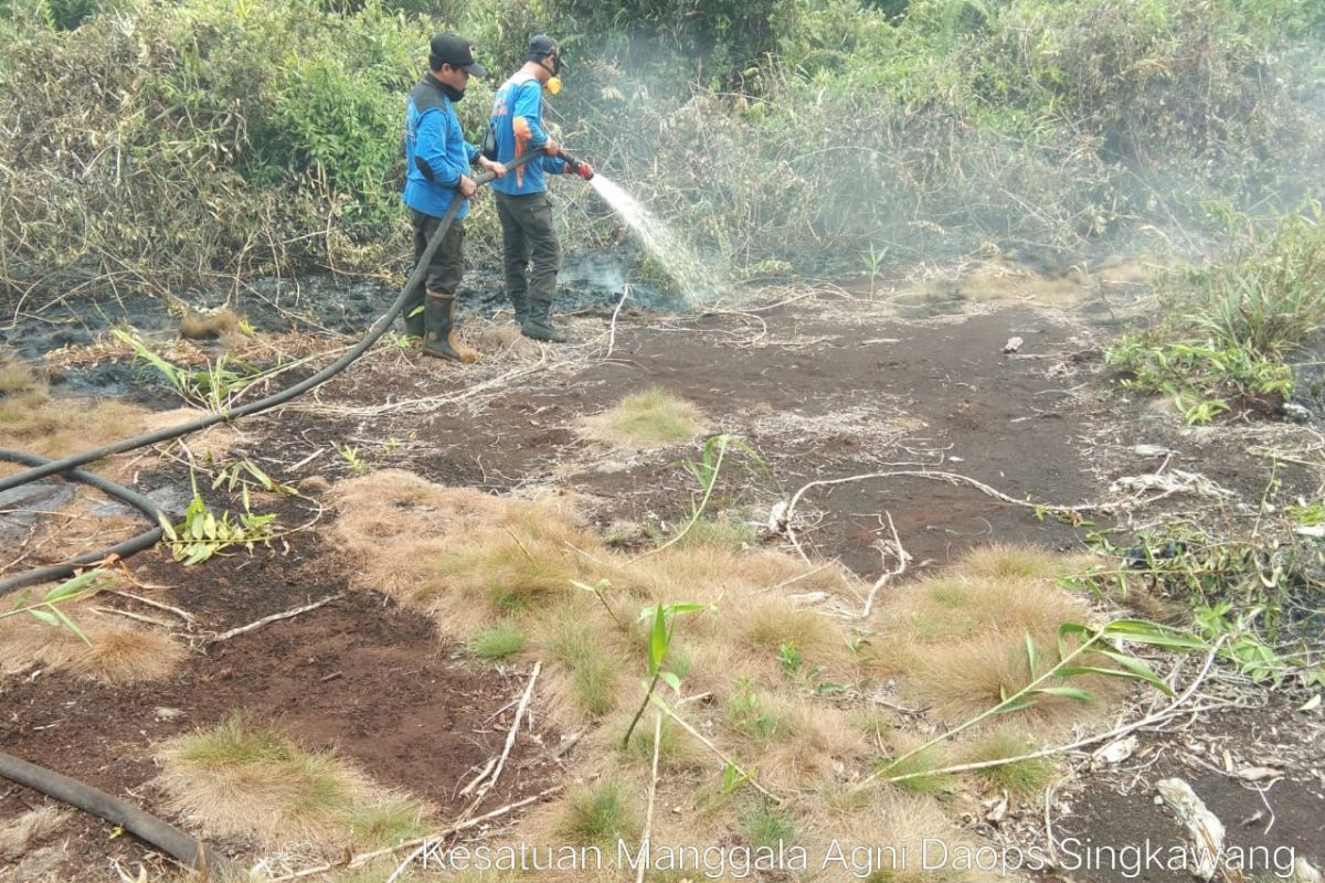 Ratusan hektare lahan di Singkawang terbakar sepanjang 2019