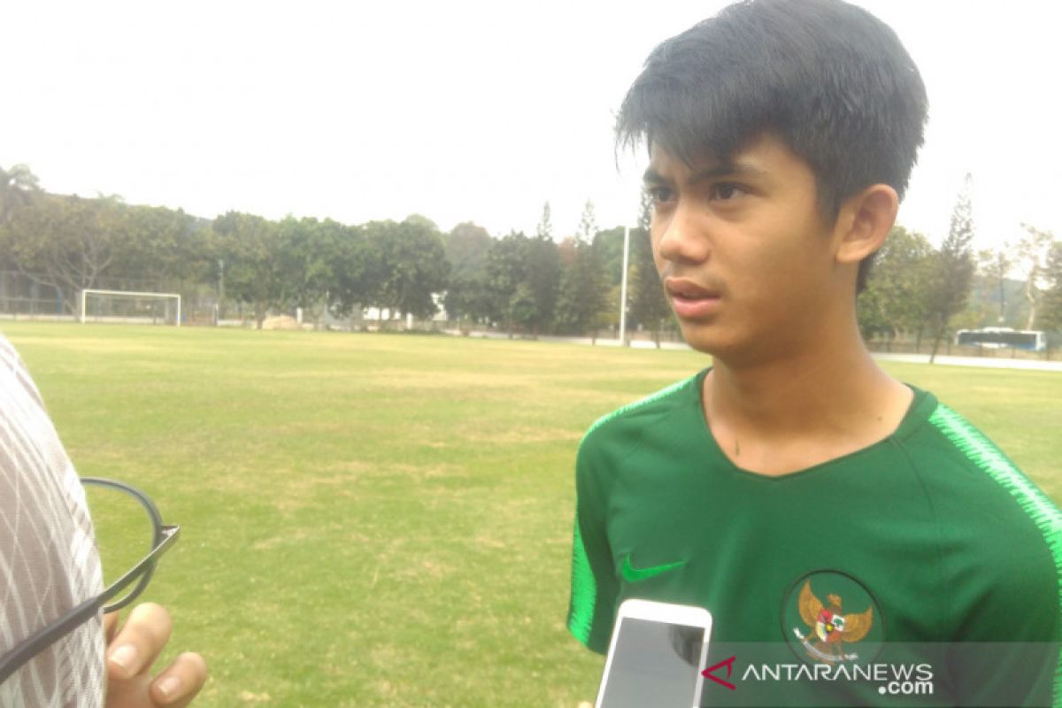 Gelandang  timnas Indonesia U-16  atasi grogi dengan ingat Allah