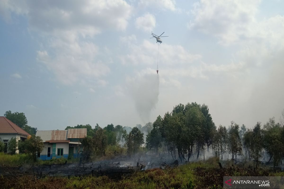 900 hektare lahan gambut yang terbakar bakal ditenggelamkan