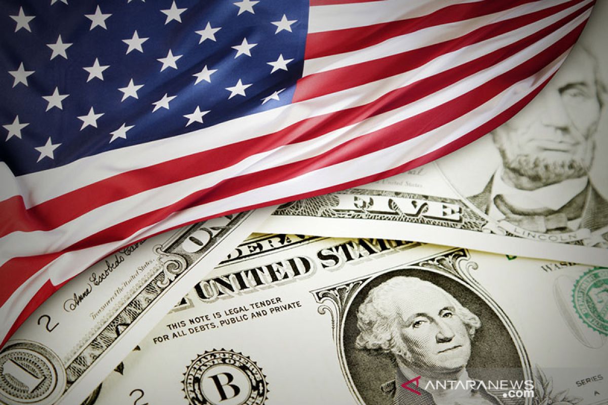 Dolar jatuh, terseret data ekonomi AS yang suram
