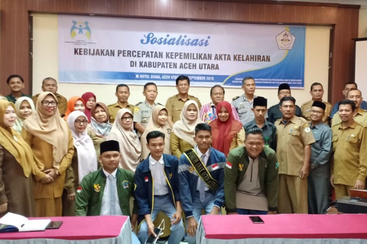 Pemkab Aceh Utara gratiskan pembuatan akta kelahiran