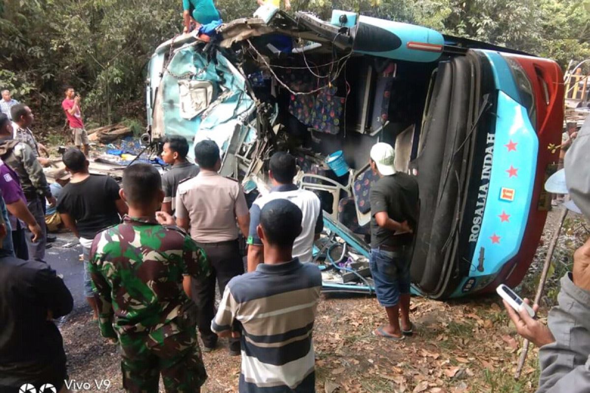 Sopir Bus Rosalia Indah ditetapkan tersangka kecelakaan maut Way Kanan