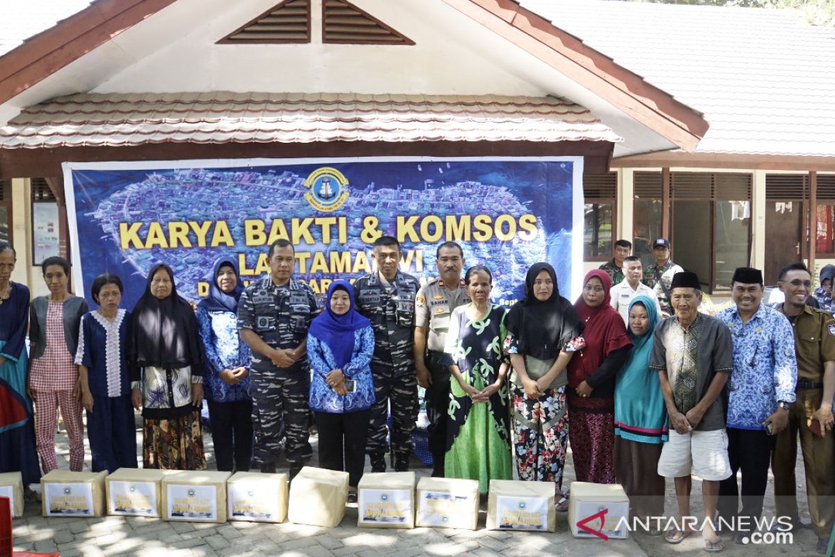 Lantamal VI gelar komunikasi sosial di Pulau Barrang Lompo