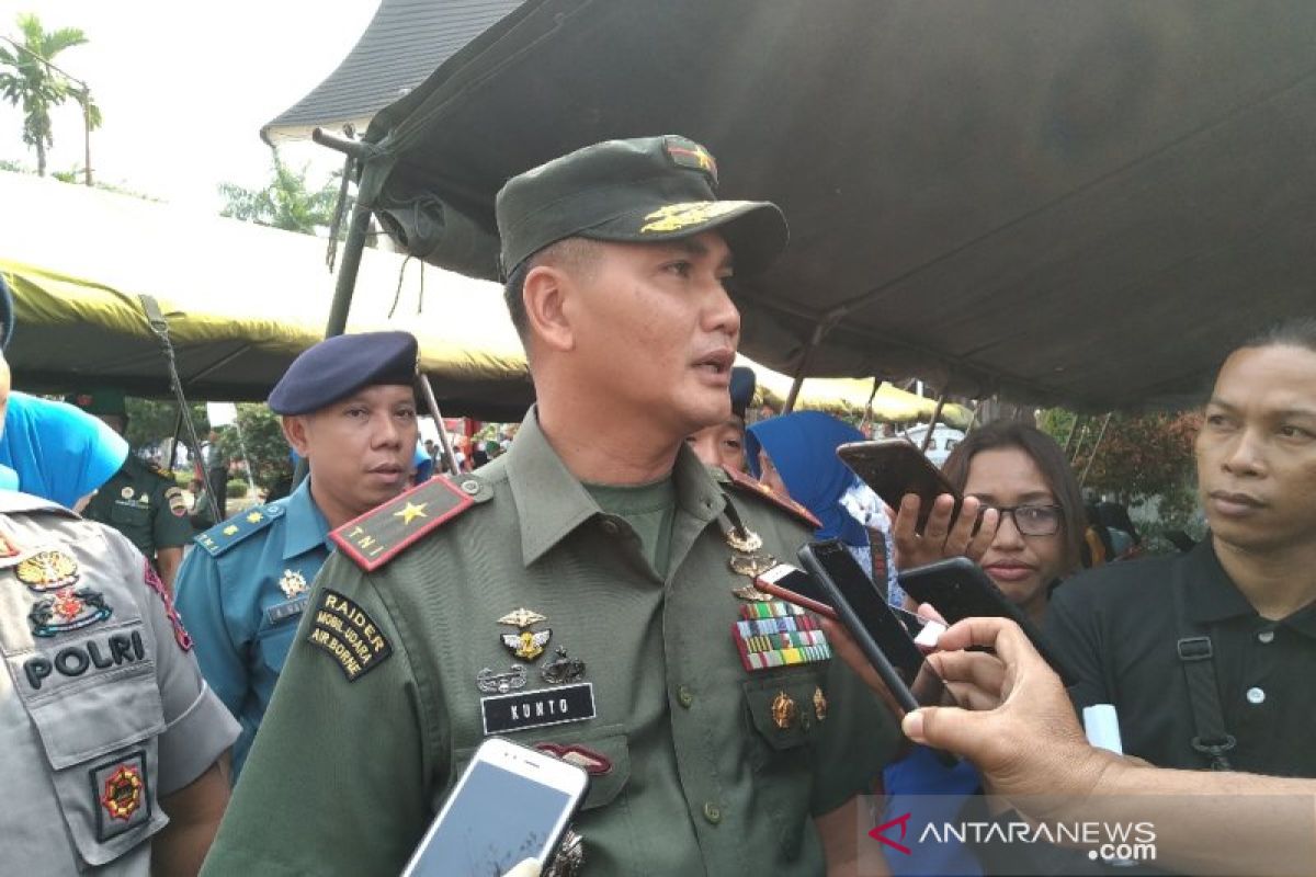 Korem 032 Wirabraja turunkan personel bantu pemadaman titik api Riau