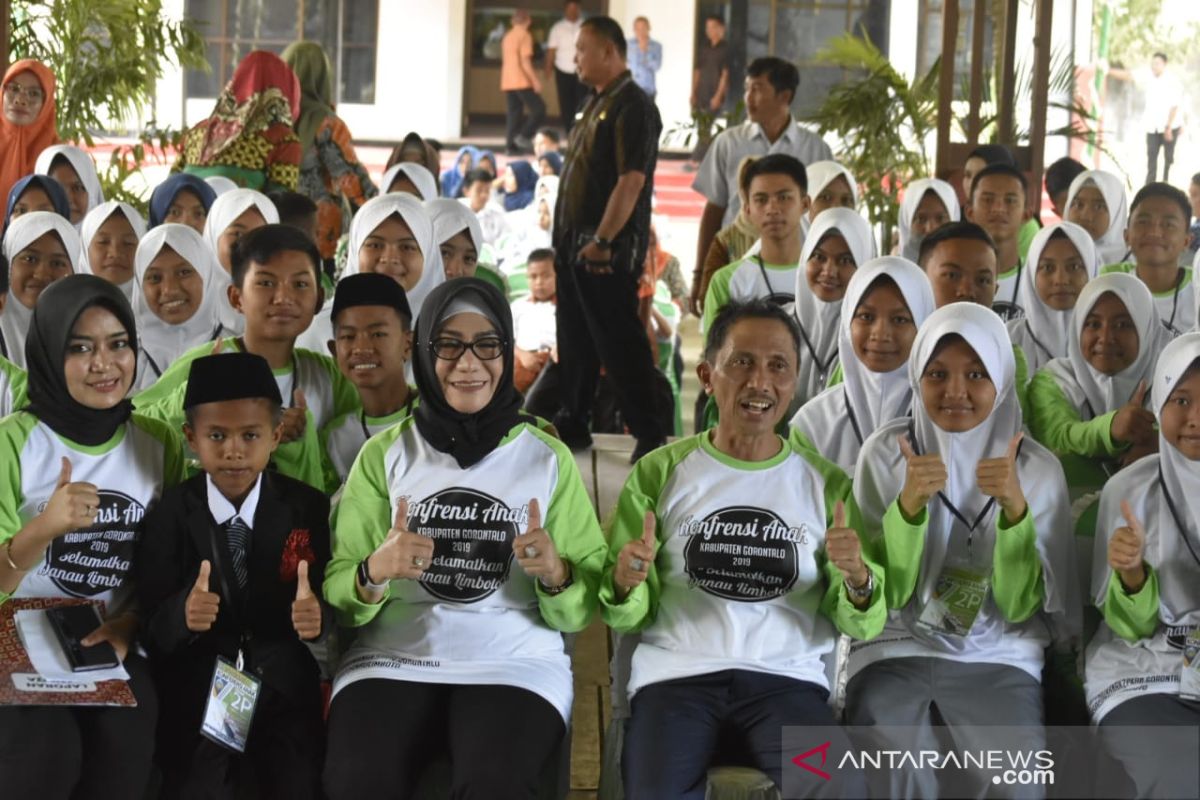 Ratusan pelajar ramaikan Konferensi Anak di Pentadio Resort-Gorontalo