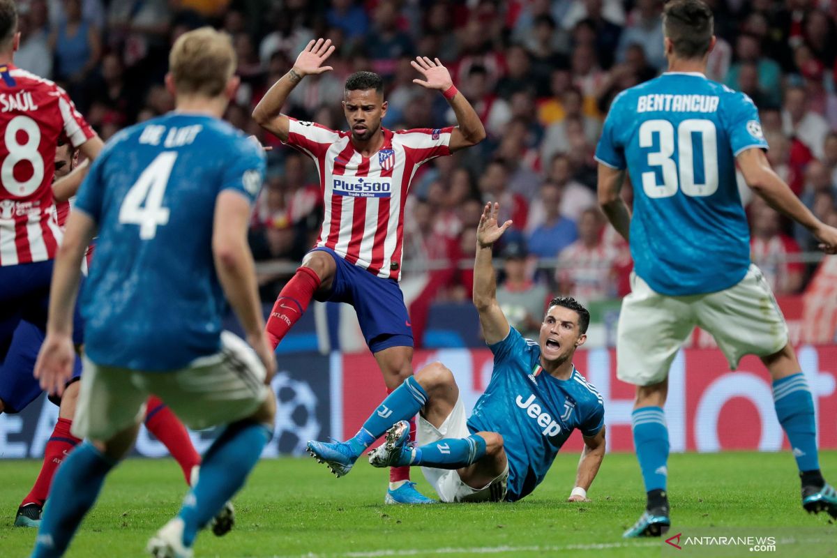 Gol menit akhir Herrera selamatkan Atletico dari kekalahan atas Juventus