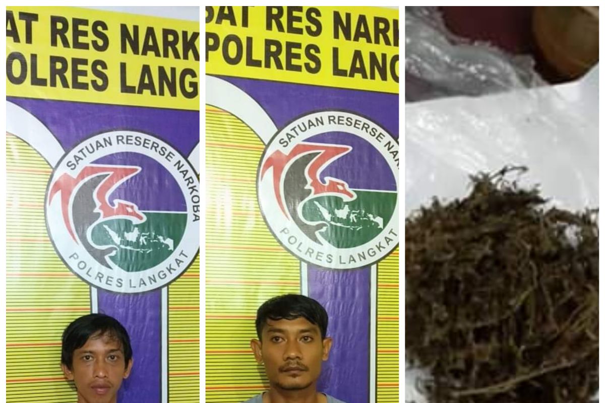 Kedapatan memiliki ganja, dua narapidana Lapas Langkat ditangkap