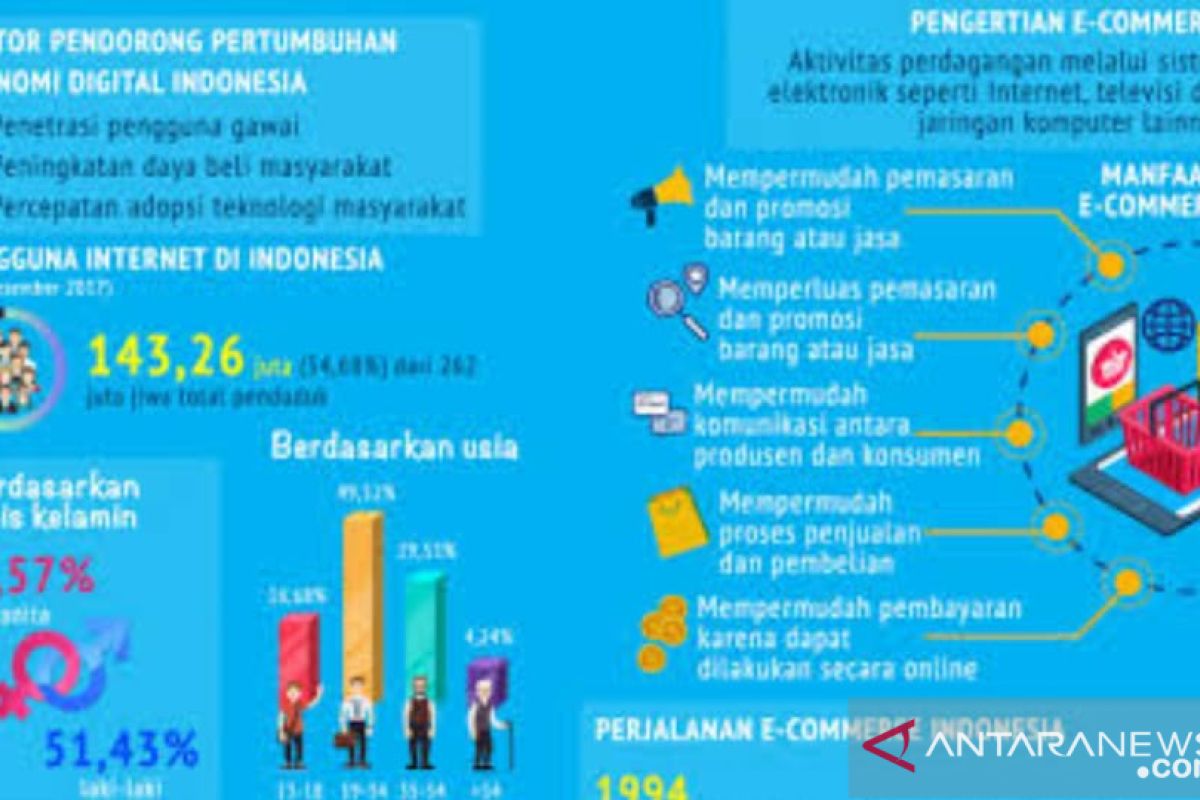 BPS ungkap e-commerce berkontribusi dua persen konsumsi rumah tangga