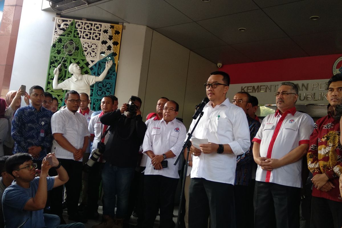 Jadi tersangka, Menpora sampaikan permohonan maaf kepada Presiden hingga masyarakat