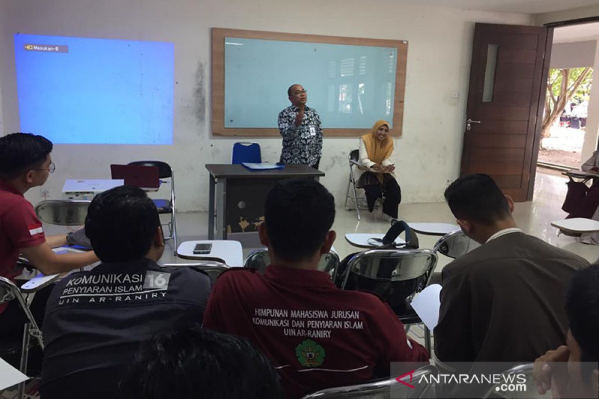 Kabiro Antara Aceh berbagi ilmu dengan mahasiswa UIN Ar-Raniry