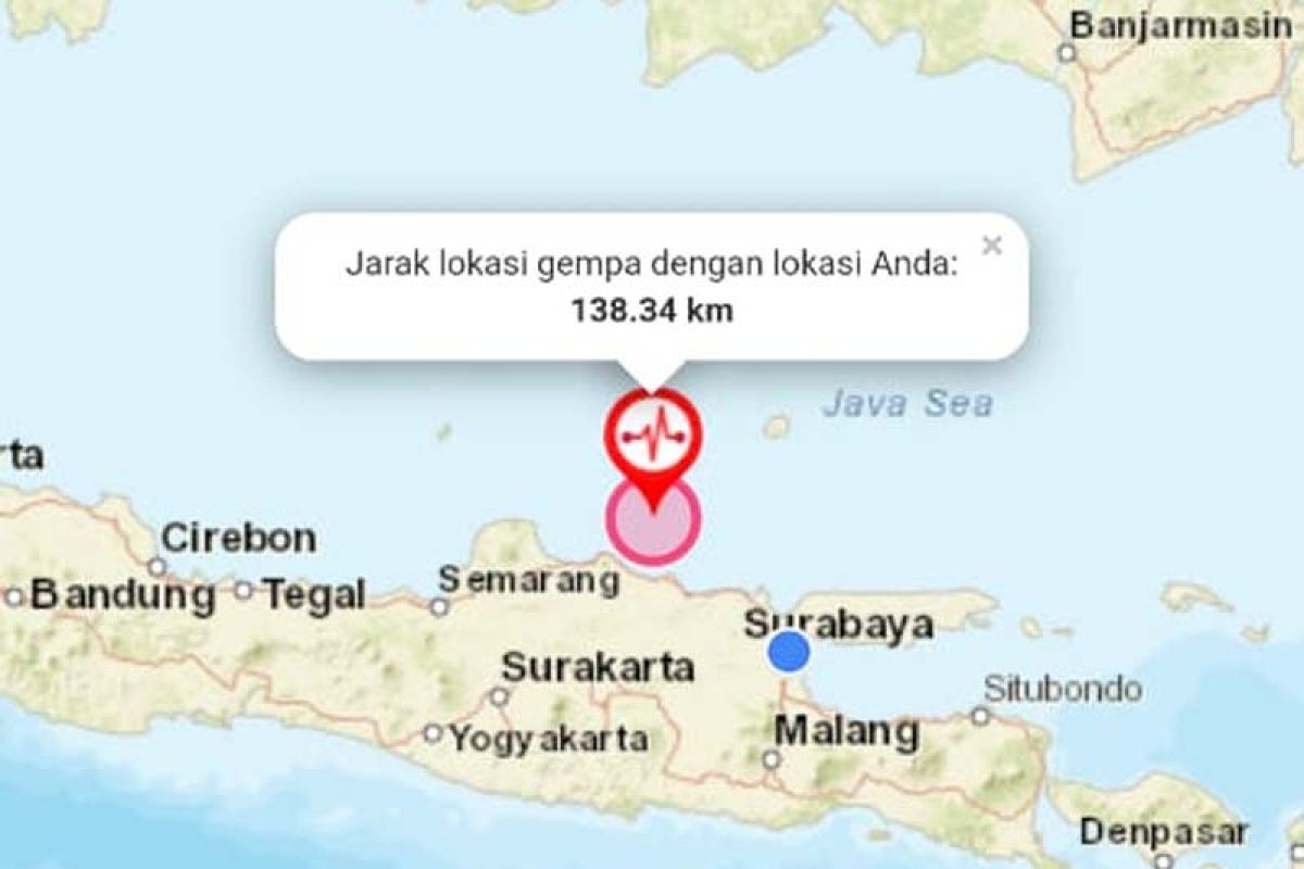 Gempa 5,6 SR guncang Tuban