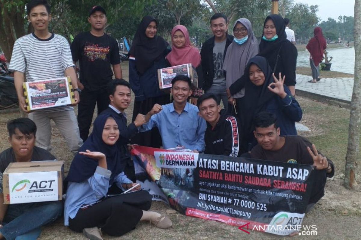 ACT Lampung ajak komunitas galang dana untuk korban kabut asap