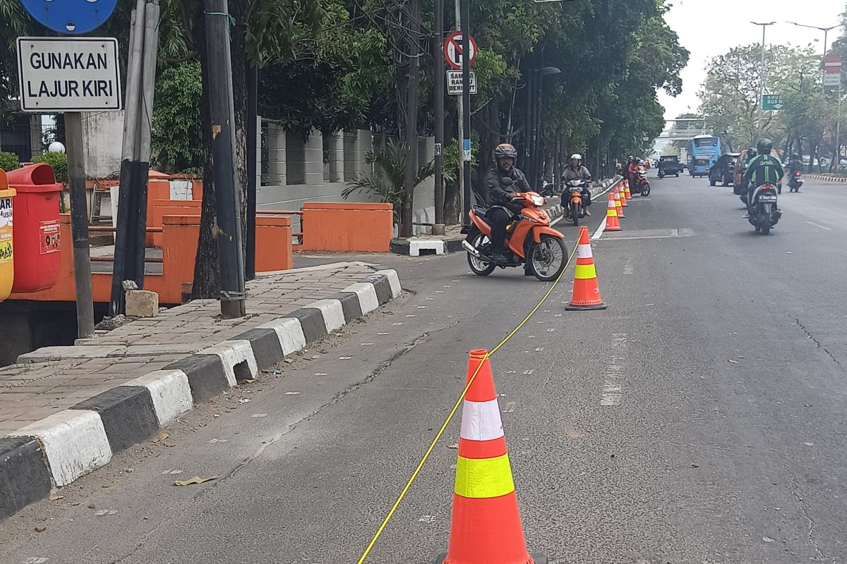 Kendaraan masuk jalur sepeda denda Rp500 ribu di Jakarta