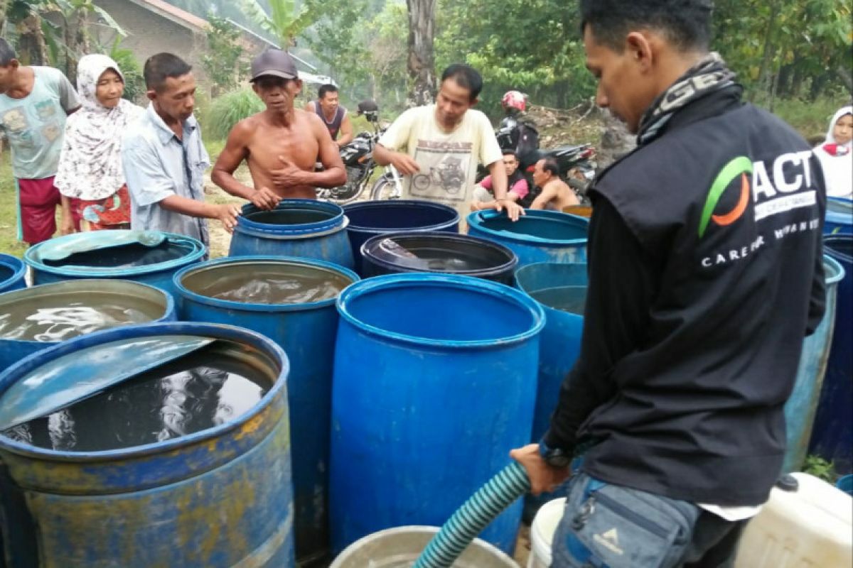 ACT Sumut salurkan 15.000 air bersih atasi kekeringan di Labuhan Batu