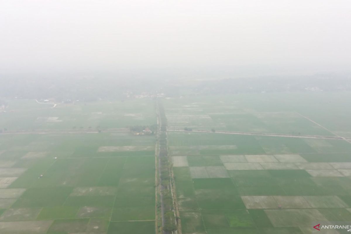 Kabut asap melanda, bandara  di Sumatera masih beroperasi