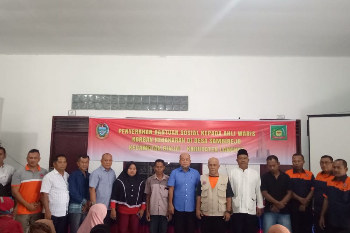 BPBD Sumut bantu keluarga korban kebakaran pabrik mancis