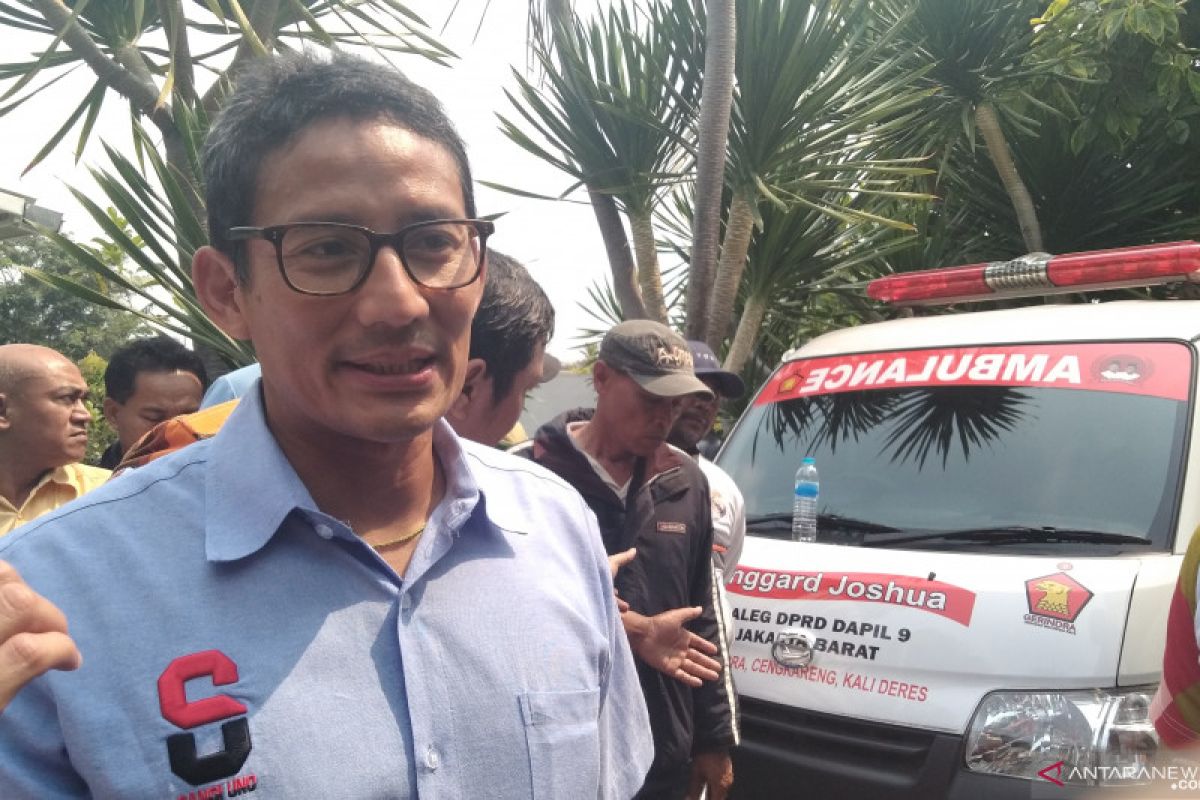 Sandiaga mengaku masih nyaman ngobrol politik dengan Prabowo