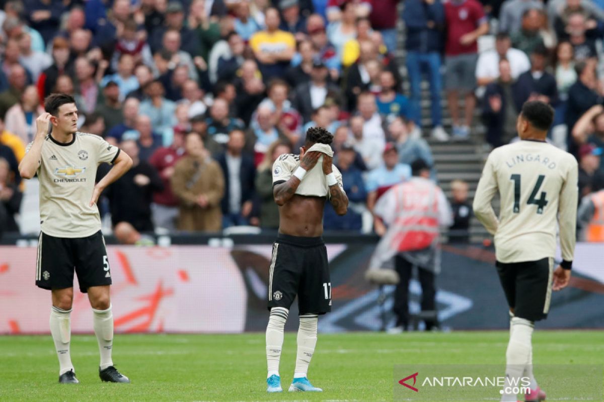 Liga Inggris - Man United tak berkutik di kandang West Ham, kalah 0-2