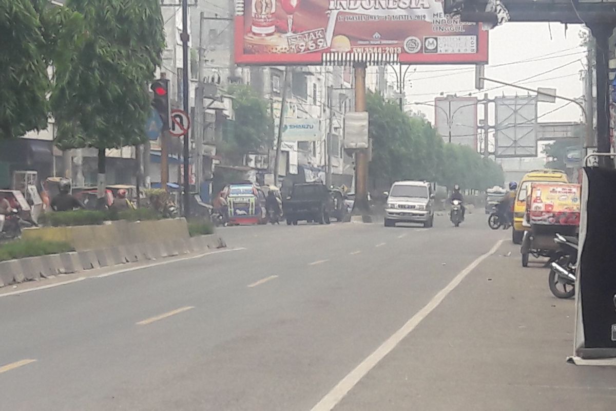 Kabut asap melanda kota Stabat Langkat