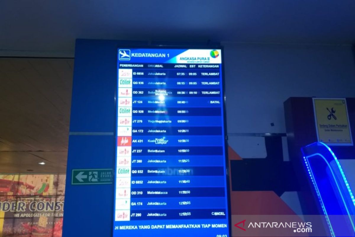 Tiga pesawat kesulitan mendarat di Bandara Pekanbaru akibat asap pekat