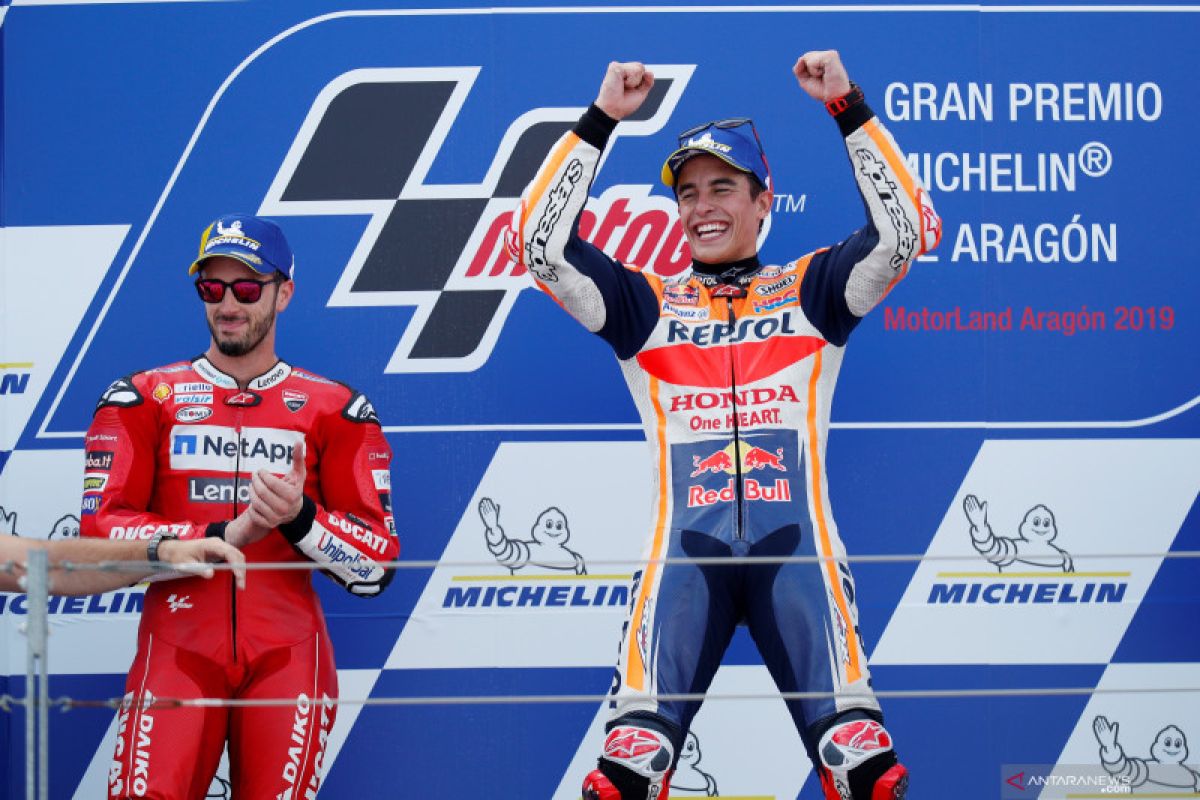 Hasil GP Aragon, Marquez dekati gelar juara dunia keenam