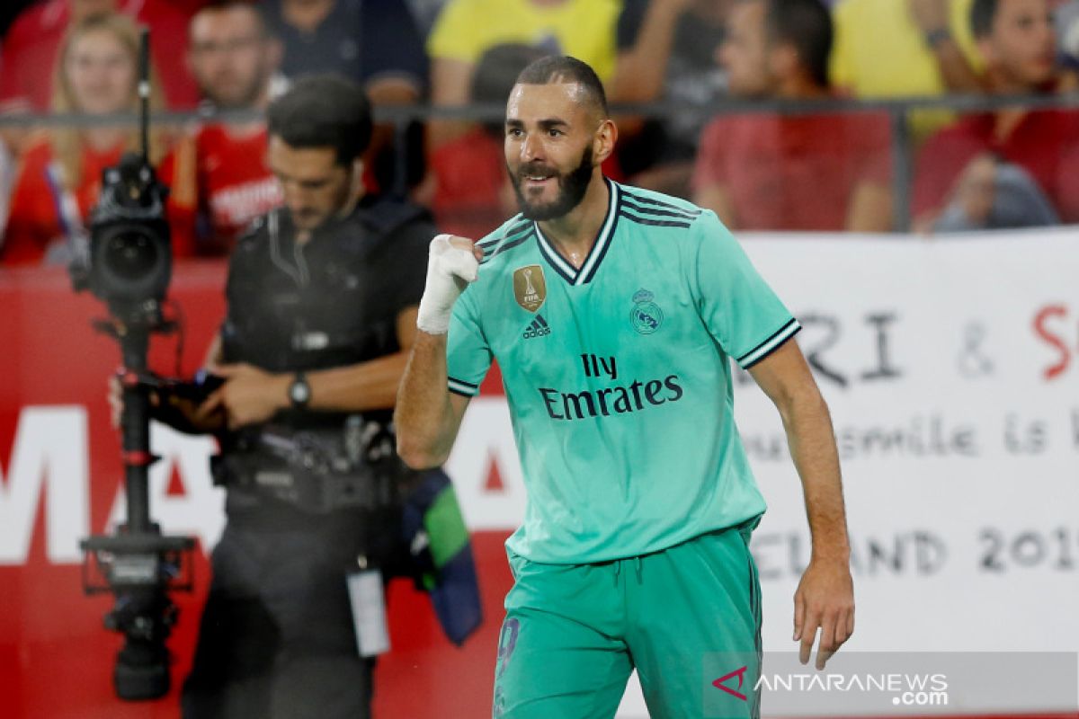 Karim Benzema cetak gol semata wayang menangkan Real Madrid atas Sevilla