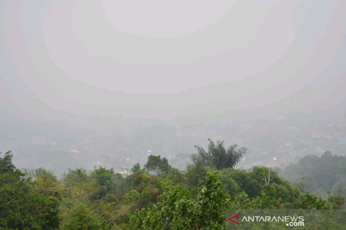 Sepekan, kabut asap juga menyelimuti Kota Padangsidimpuan