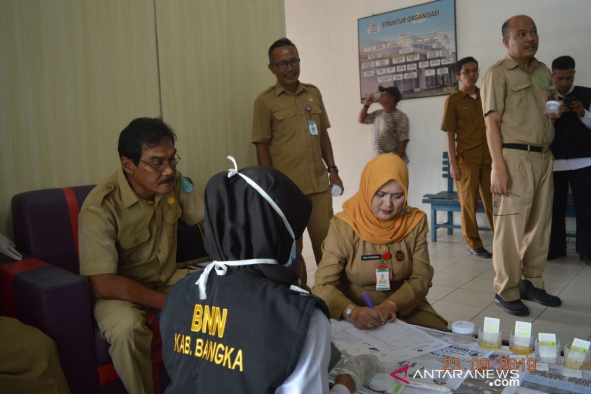 BNN Bangka tes urine 27 pegawai RSUD Depati Bahrin