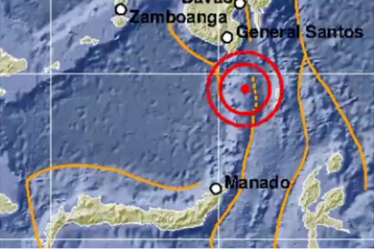 Gempa magnitudo 4,1 guncang Timur laut Tahuna, Sulut