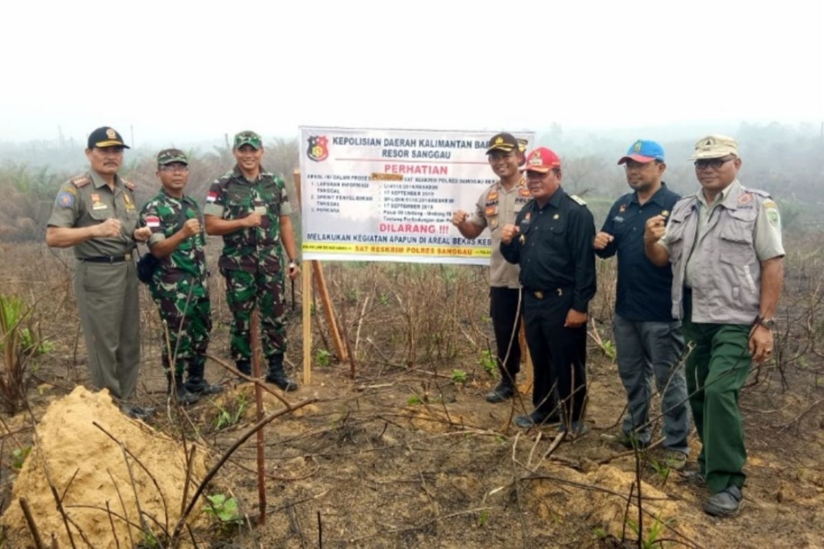 Polisi segel lahan PTPN XIII di Sanggau